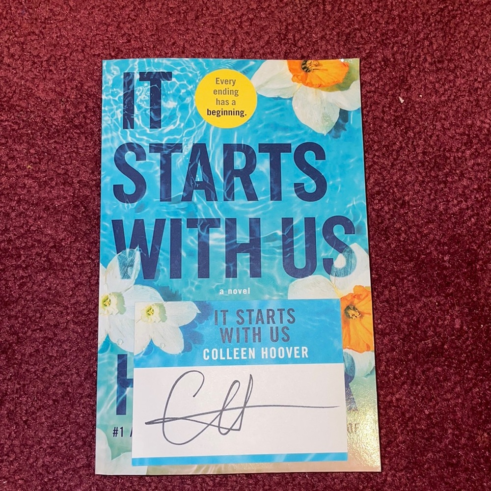 It Starts With Us by Colleen Hoover - signed copy